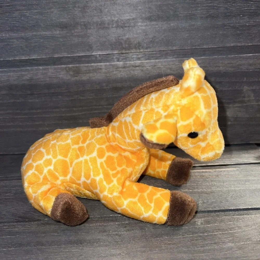 Ty Beanie Baby Twigs the Giraffe Plush Animal 1995 Yellow Orange Spotted Toy